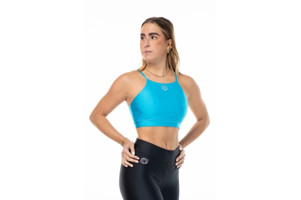 Top deportivo Wave modelo Asia Mujer Azul