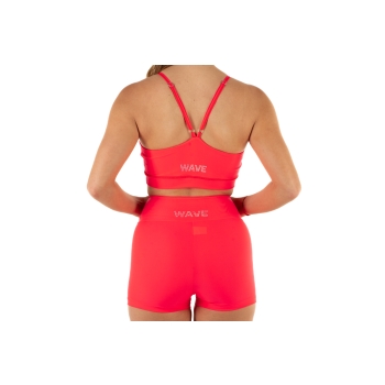 Top deportivo Wave modelo Asia Mujer Rojo Fluo