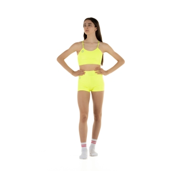 Top deportivo Wave modelo Emma Niña Amarillo Fluo